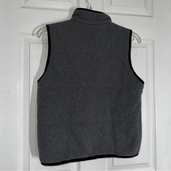 Stylish Women's Padded Gray Zip-Up Fleece Vest size S - Picture 6 of 6